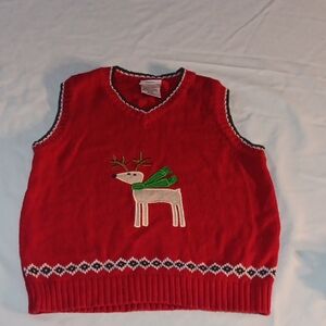 Good Lad Red Reindeer Sweater Vest